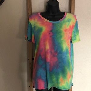 🔥🔥NWT TIE DYE COLD SHOULDER SHIRT